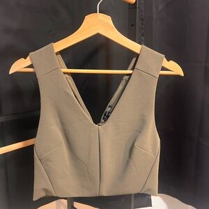 Dynamite Olive green - Crop Tank Top